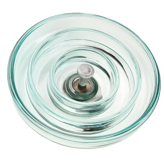 Isolateur en verre tremp&eacute; pour sous-station 120kN Fournisseur d'isolant en verre Isolateur en verre 