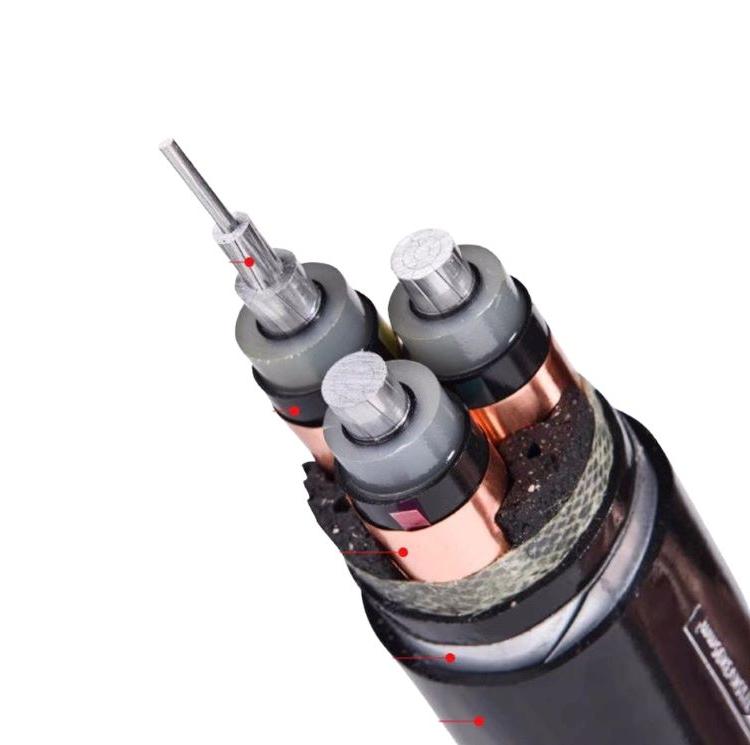 단일 코어 26/35KV 중간 전압 알루미늄 합금 전원 케이블 고온 저항 3.6/6KV